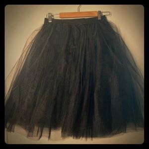 Tulle black skirt